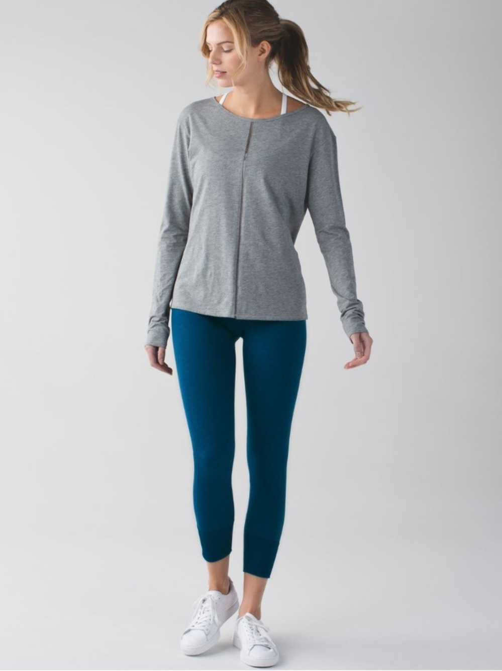Lululemon Ebb To Street Pant Heathered Poseidon Sz 6